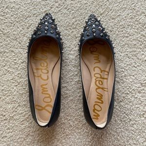 Sam Edelman Black Spike Flats